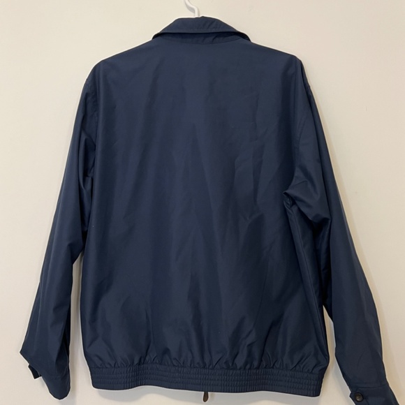 Chaps Casual Sporty Full Zip Bomber Style Lined Jacket - Navy Blue - Size M - Picture 3 of 8
